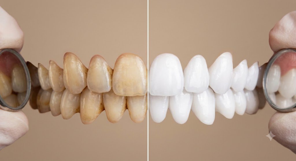 How to Fix Stained Teeth: Professional vs At-Home Whitening